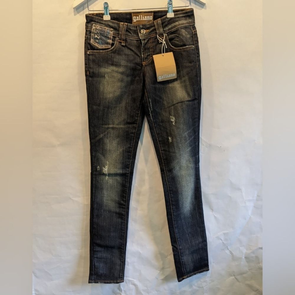 GALLIANO LOW rise deadstock jeans 26 BNWT
